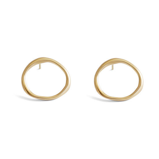 Amorphous Earring / Large Circle by Goldpoint