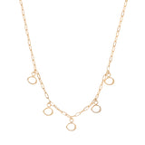 Amorphous Charm Necklace / Paperclip Chain
