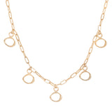 Amorphous Charm Necklace / Paperclip Chain