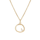 Amorphous Large Circle Bead Pearl Necklace / Cable Chain