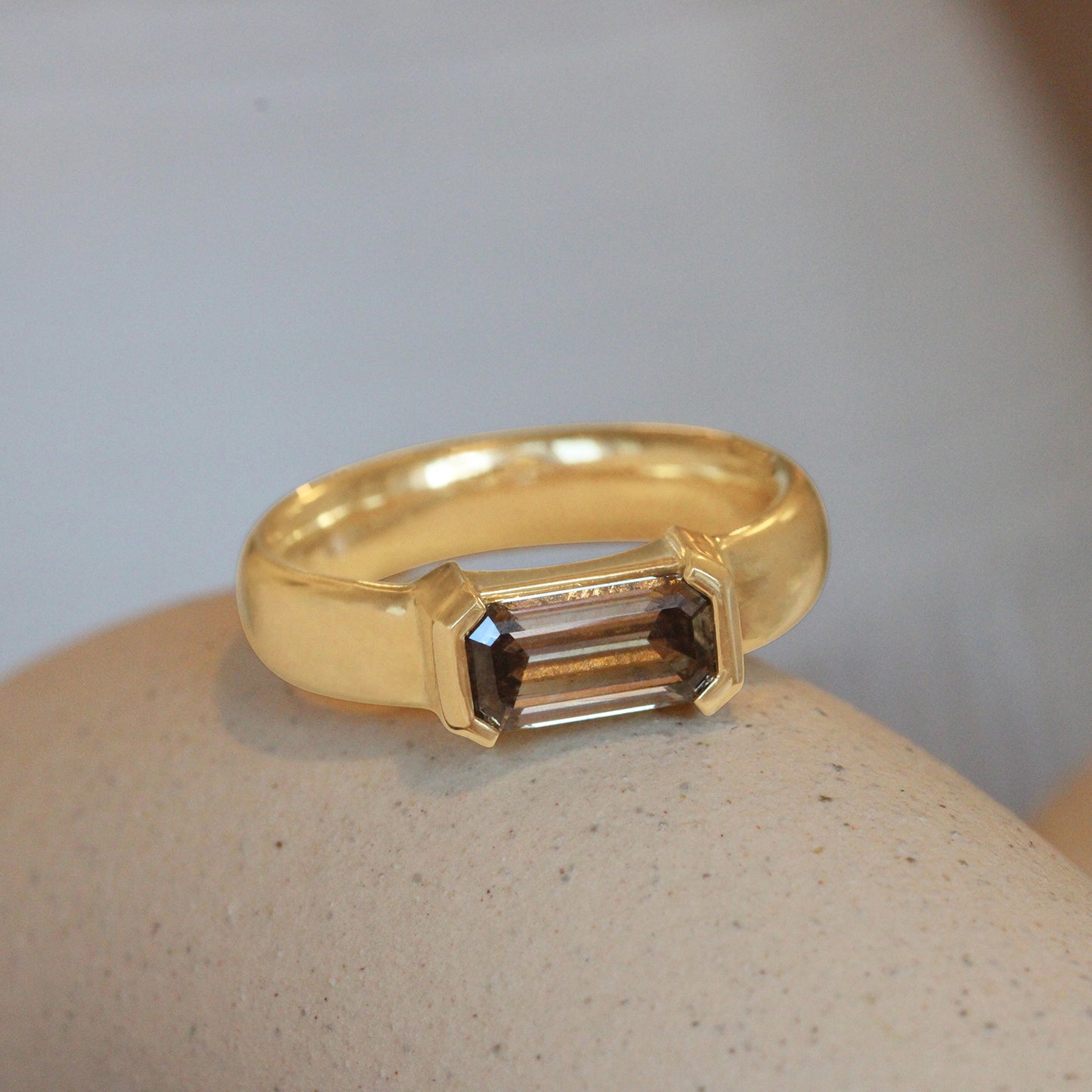 Dobbin Ring Emerald Cut Natural Diamond 1.13ct
