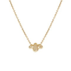 Front close view of Ruins Pendant Necklace / Cable Chain by Goldpoint Jewelry