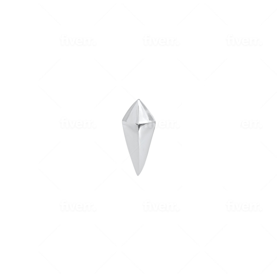 Load image into Gallery viewer, Spike Earring / White Gold

