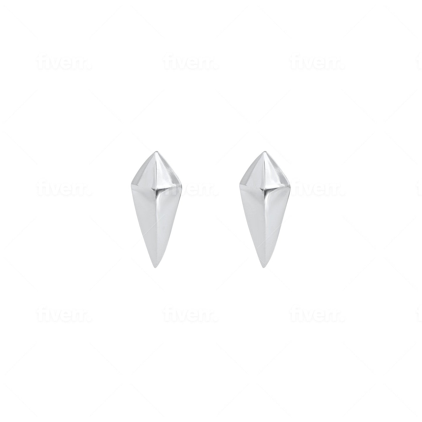 Spike Earring / White Gold