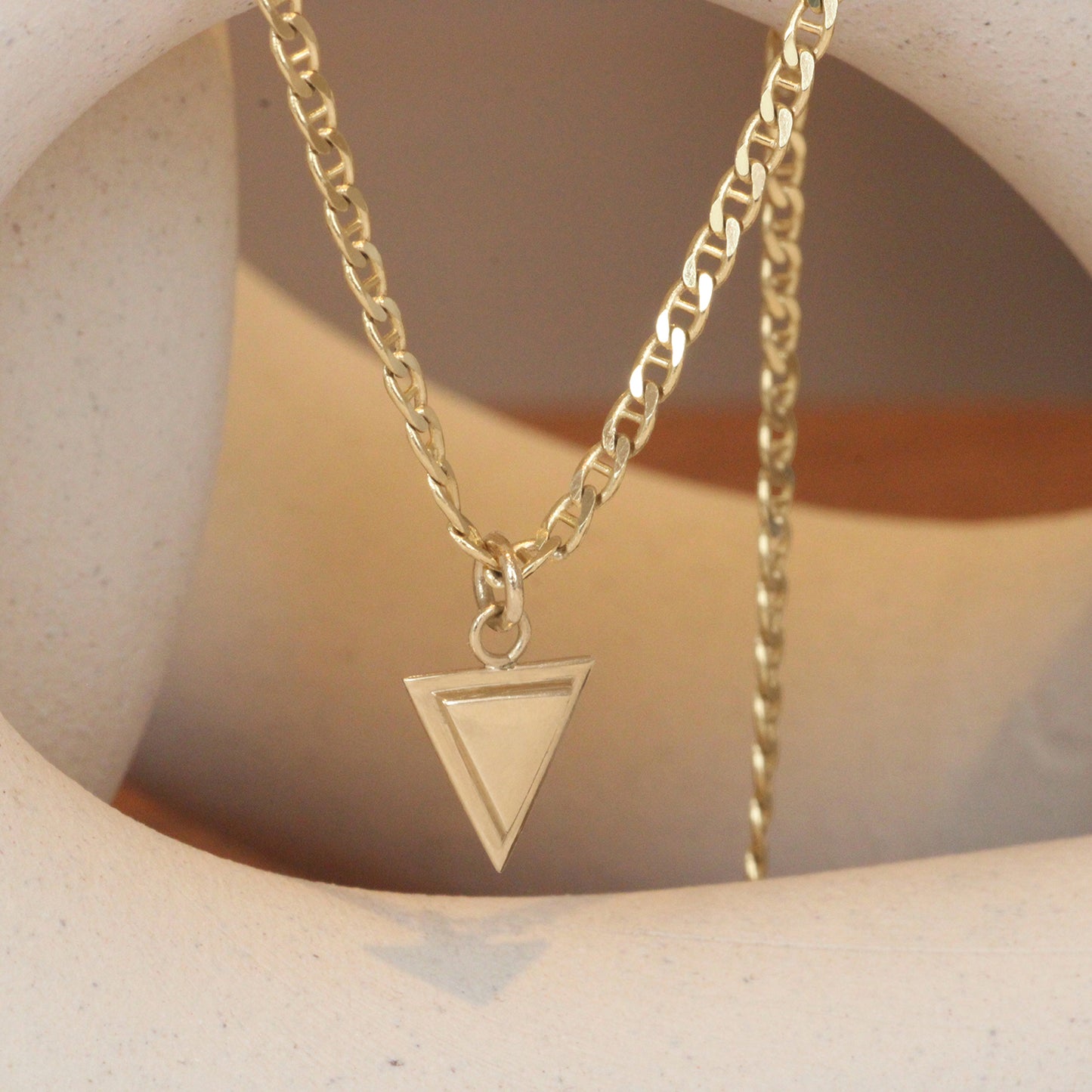 Step Frame Charm / Triangle