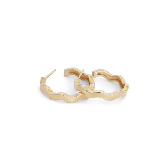Waves Hoop / Large by Goldpoint