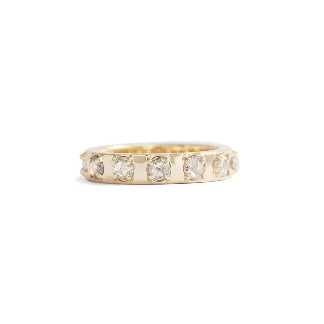 Carousel Ring / Salt + Pepper Diamonds (.67ct) - Goldpoint Studio - Greenpoint, Brooklyn - Fine Jewelry