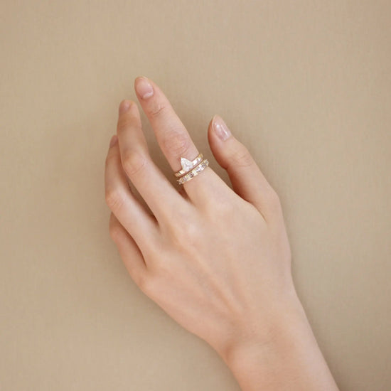 Carousel Ring / Salt + Pepper Diamonds (.67ct) - Goldpoint Studio - Greenpoint, Brooklyn - Fine Jewelry
