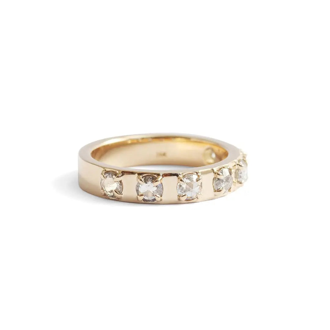 Carousel Ring / Salt + Pepper Diamonds (.67ct) - Goldpoint Studio - Greenpoint, Brooklyn - Fine Jewelry