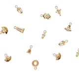 Edge Charm / Lab Marquise Diamond + Yellow Gold by Goldpoint