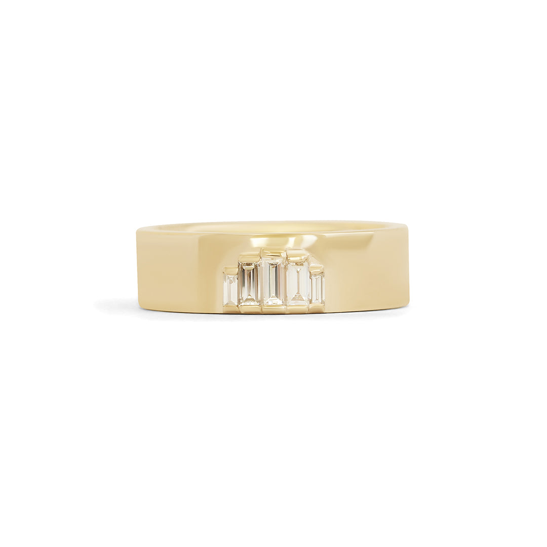 Load image into Gallery viewer, Horizon Band / Step Lab Baguette Diamonds
