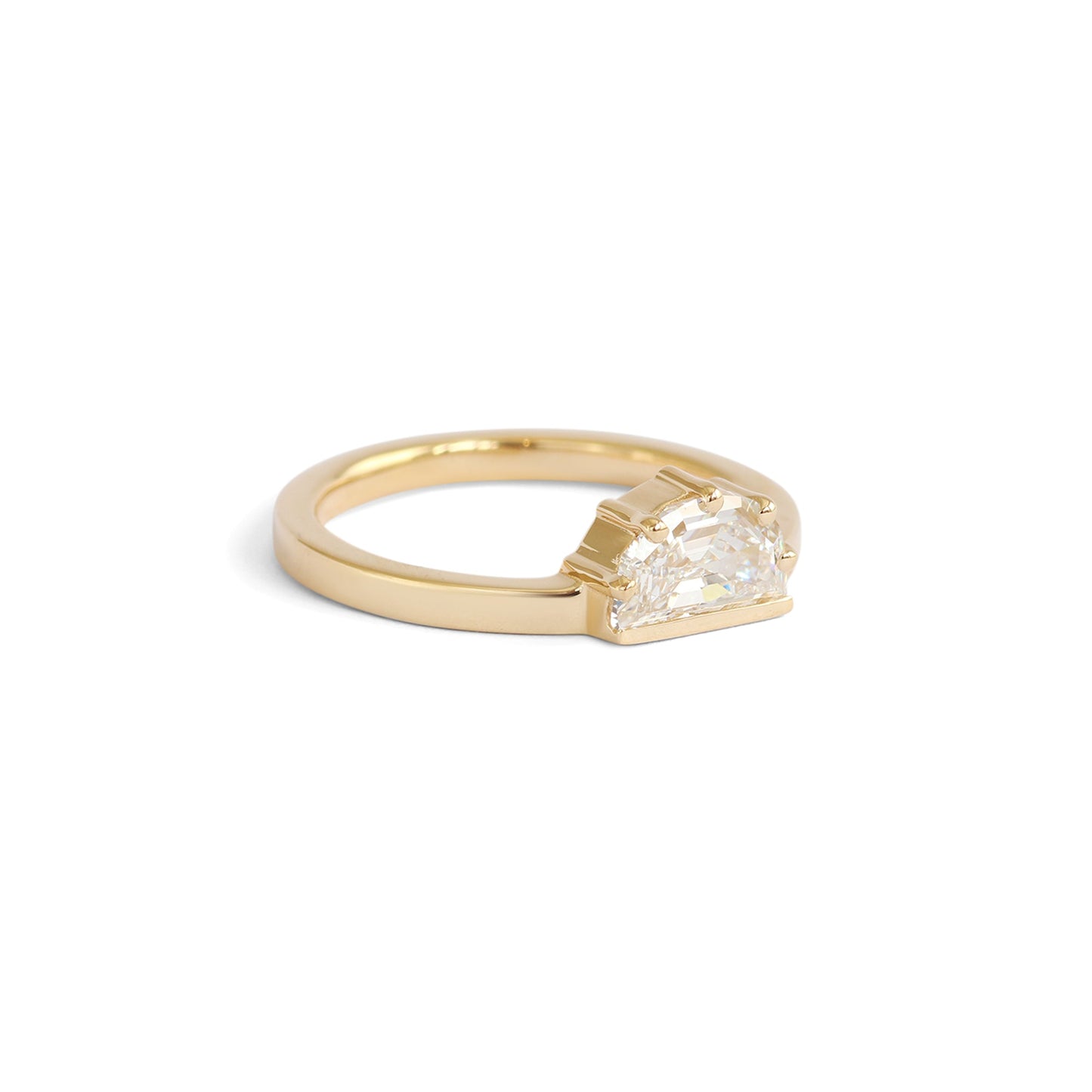 Horizon Miro Ring / Lab Half Moon Diamond Goldpoint Jewelry GP BK LLC