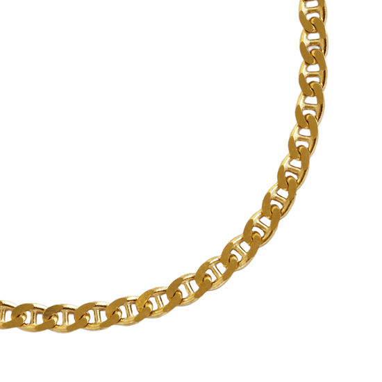 Angled view of Mariner Curb Chain 2.2mm