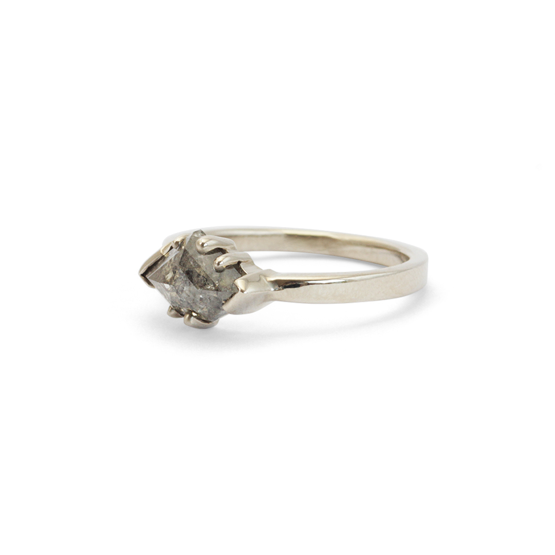 Miro Ring / Rose Cut Duchess S&P Diamond 1.65ct - Goldpoint Studio - Greenpoint, Brooklyn - Fine Jewelry