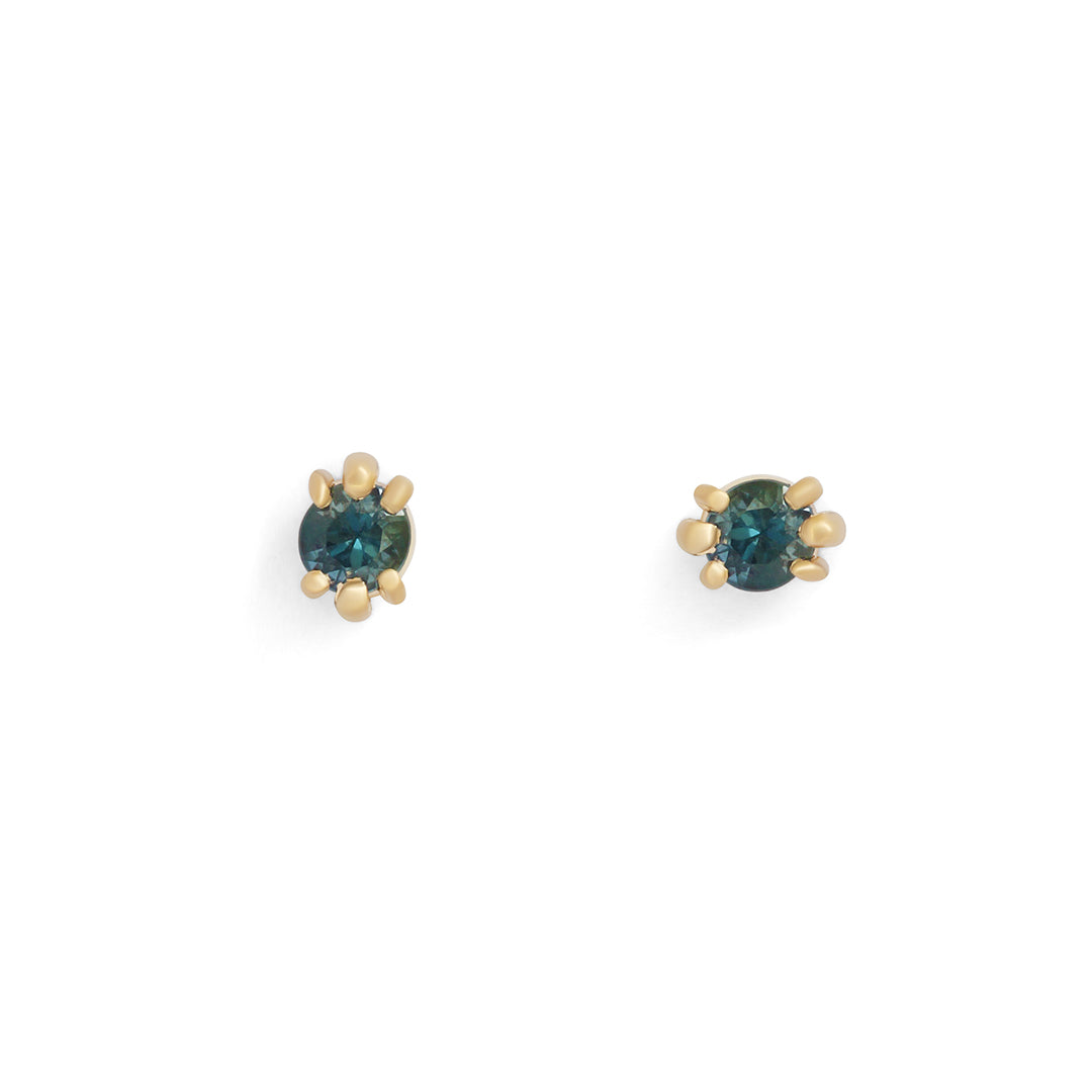 Load image into Gallery viewer, Miro Earring / Round Blue Tourmaline
