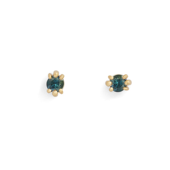 Load image into Gallery viewer, Miro Earring / Round Blue Tourmaline
