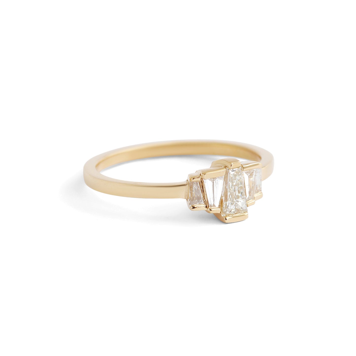 Mirrors Ring / Baguette Diamonds .5ct - Goldpoint Studio - Greenpoint, Brooklyn - Fine Jewelry