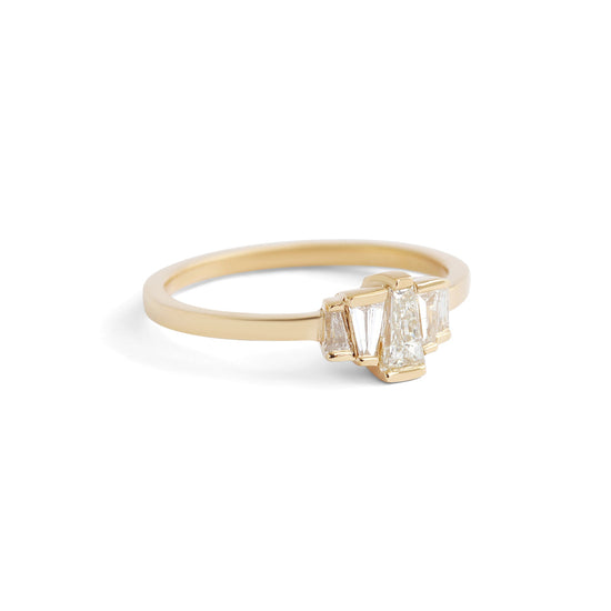 Mirrors Ring / Baguette Diamonds .5ct - Goldpoint Studio - Greenpoint, Brooklyn - Fine Jewelry