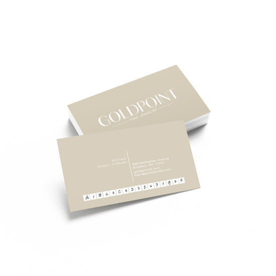 Gift Certificate - Goldpoint Jewelry - Greenpoint, Brooklyn - Fine Jewelry