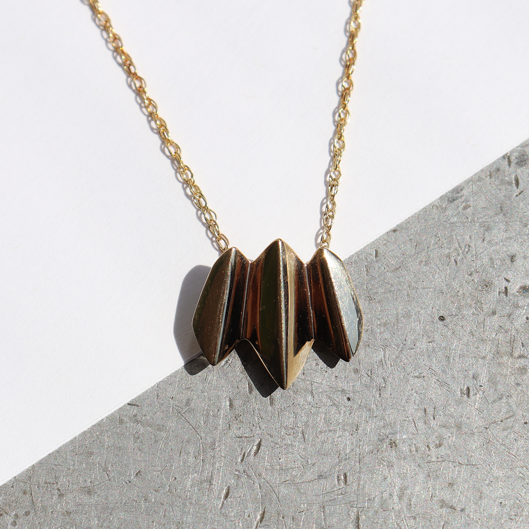 Edge Pendant - Goldpoint Studio - Greenpoint, Brooklyn - Fine Jewelry