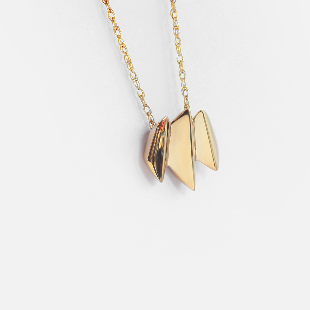 Edge Pendant - Goldpoint Studio - Greenpoint, Brooklyn - Fine Jewelry