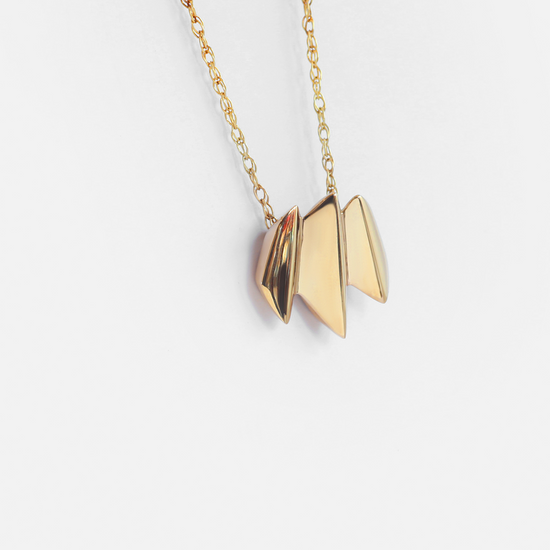 Edge Pendant - Goldpoint Studio - Greenpoint, Brooklyn - Fine Jewelry