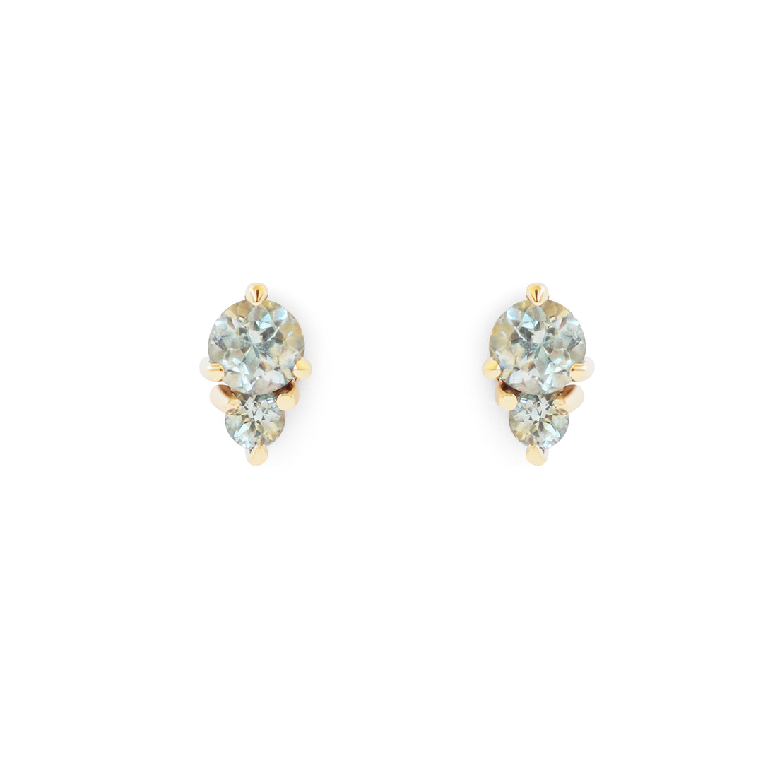 Points II Stud / Bi Color Sapphires
