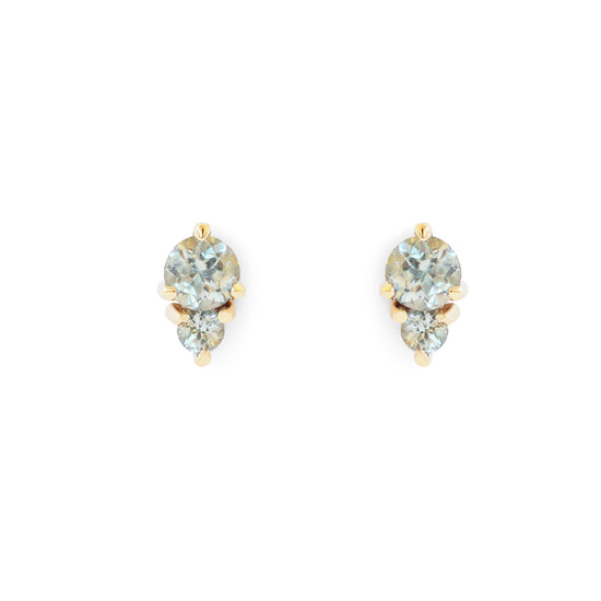 Points II Stud / Bi Color Sapphires