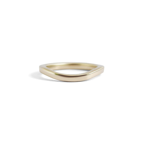 Soft Curve Flat Band - Goldpoint Studio - Greenpoint, Brooklyn - Fine Jewelry