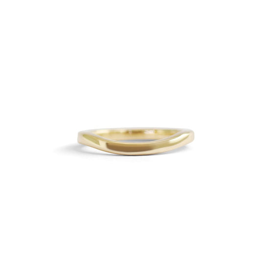 Soft Curve Flat Band - Goldpoint Studio - Greenpoint, Brooklyn - Fine Jewelry