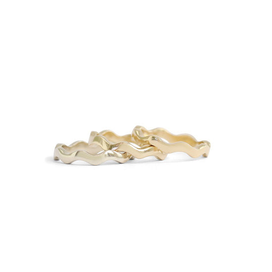 Waves Ring Standard / Gold - Goldpoint Studio - Greenpoint, Brooklyn - Fine Jewelry