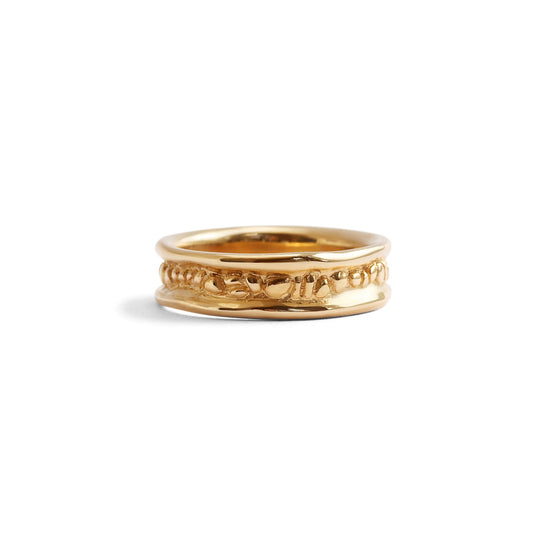 Ruins Ring / Polished Sides - Goldpoint Studio - Greenpoint, Brooklyn - Fine Jewelry