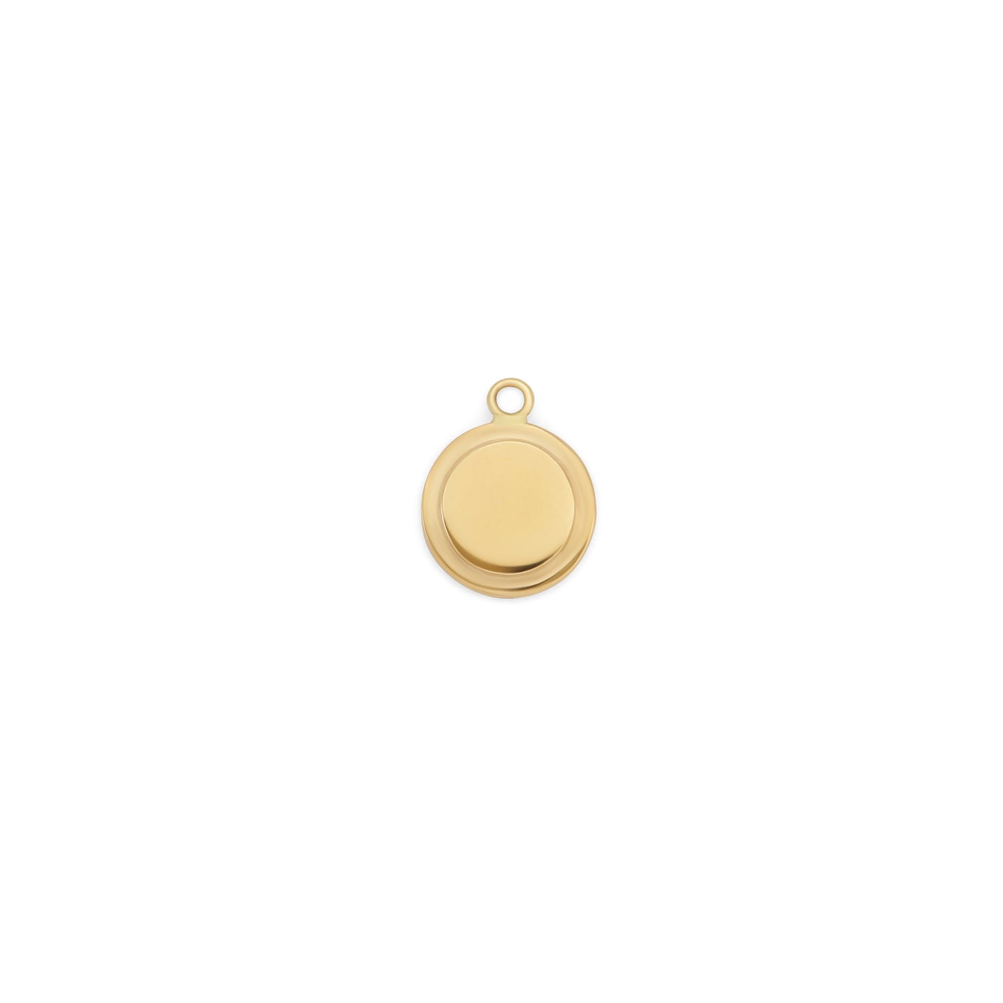 Step Frame Charm / Circle by Goldpoint