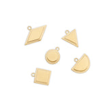 Step Frame Charm / Circle by Goldpoint