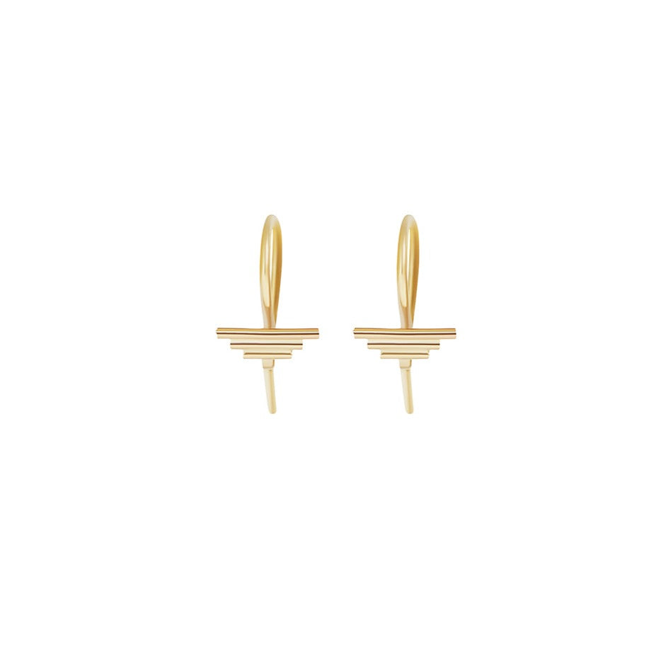 Step S Hook Earring by Goldpoint