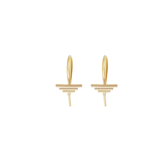 Step S Hook Earring by Goldpoint
