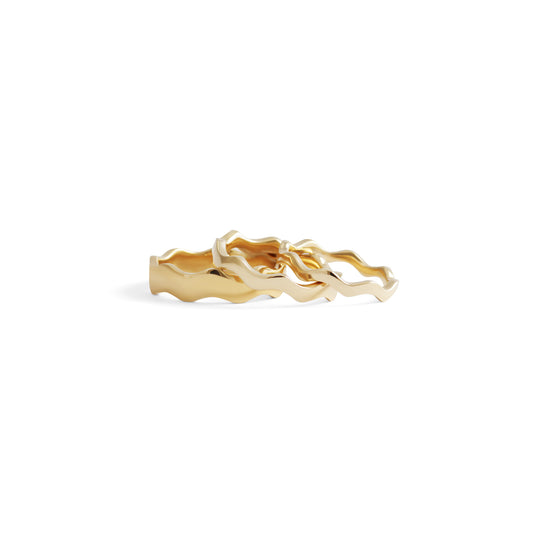 Waves Ring Thin / Gold - Goldpoint Studio - Greenpoint, Brooklyn - Fine Jewelry