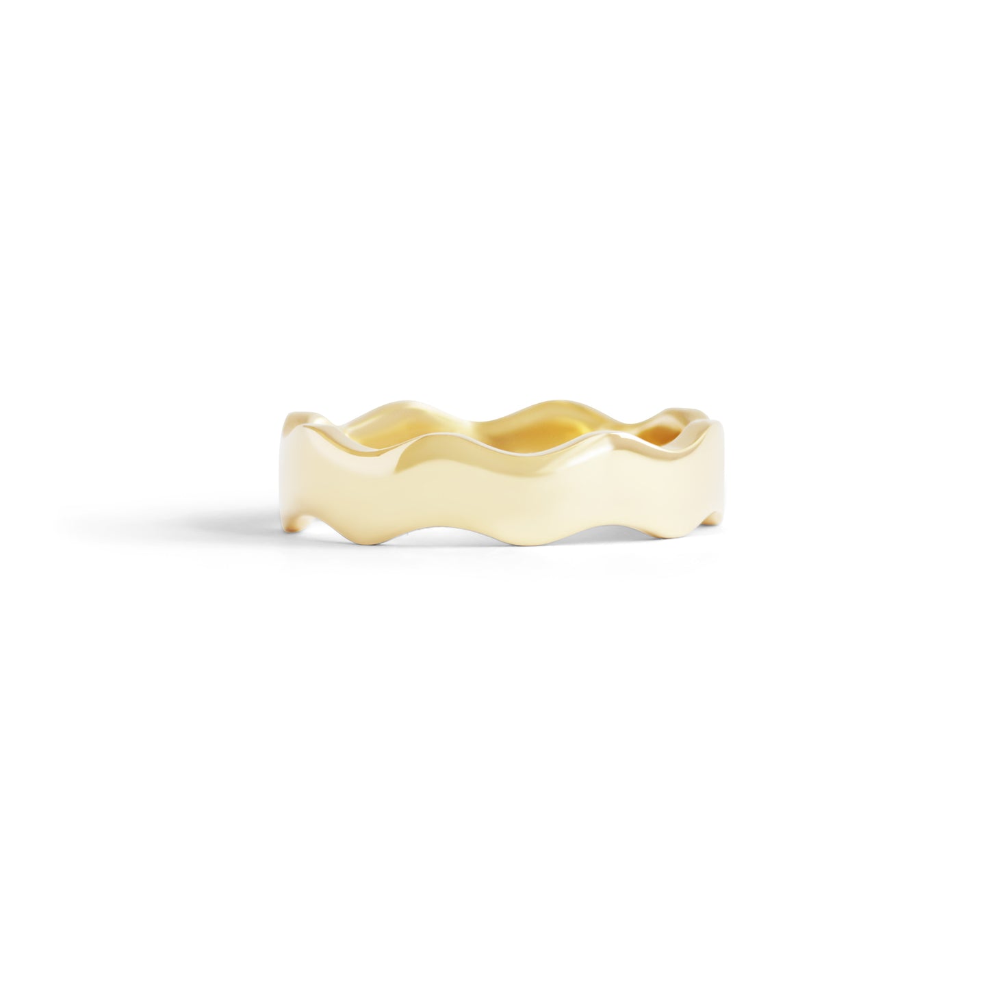 Waves Ring / Wide - Goldpoint Studio - Greenpoint, Brooklyn - Fine Jewelry