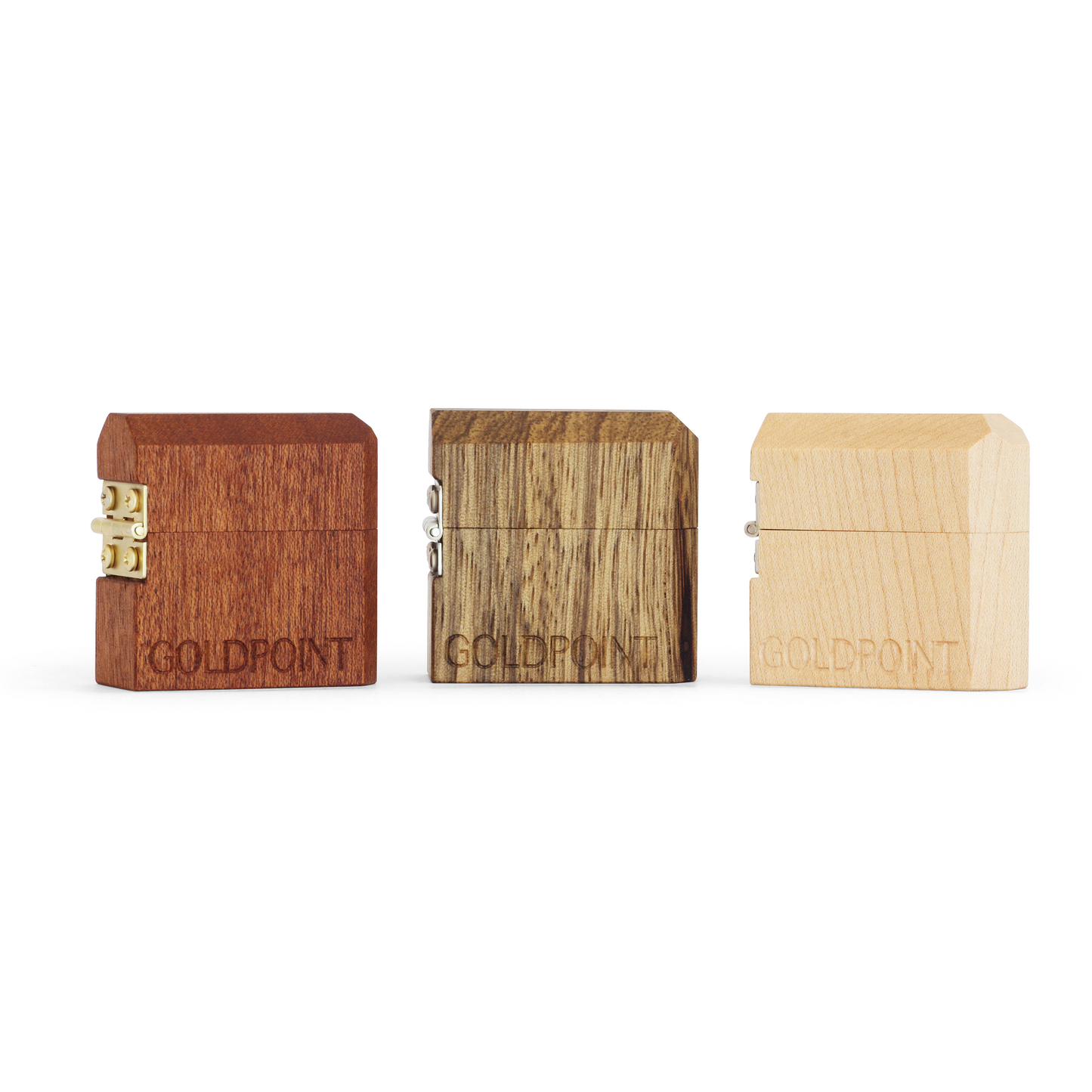 Pocket Ring Box / Natural Wood by Goldpoint