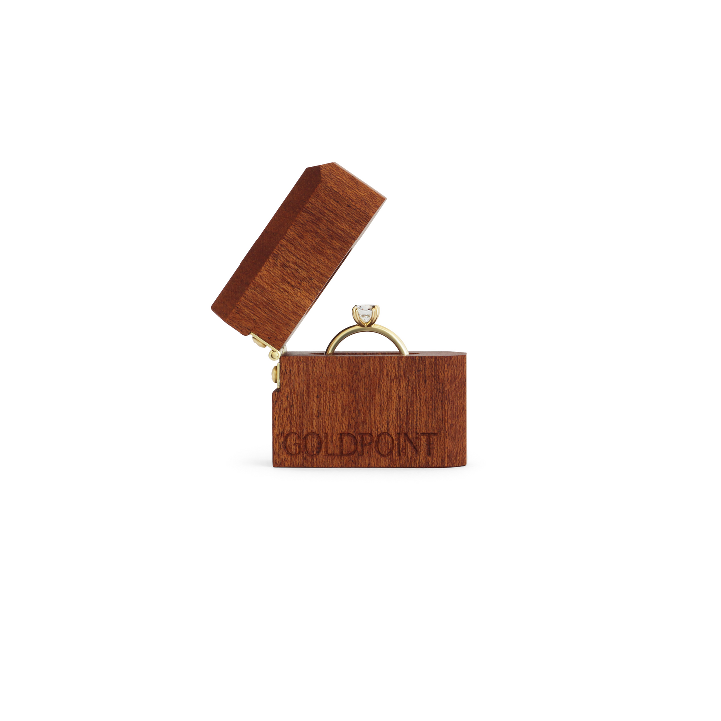 Pocket Ring Box / Natural Wood by Goldpoint