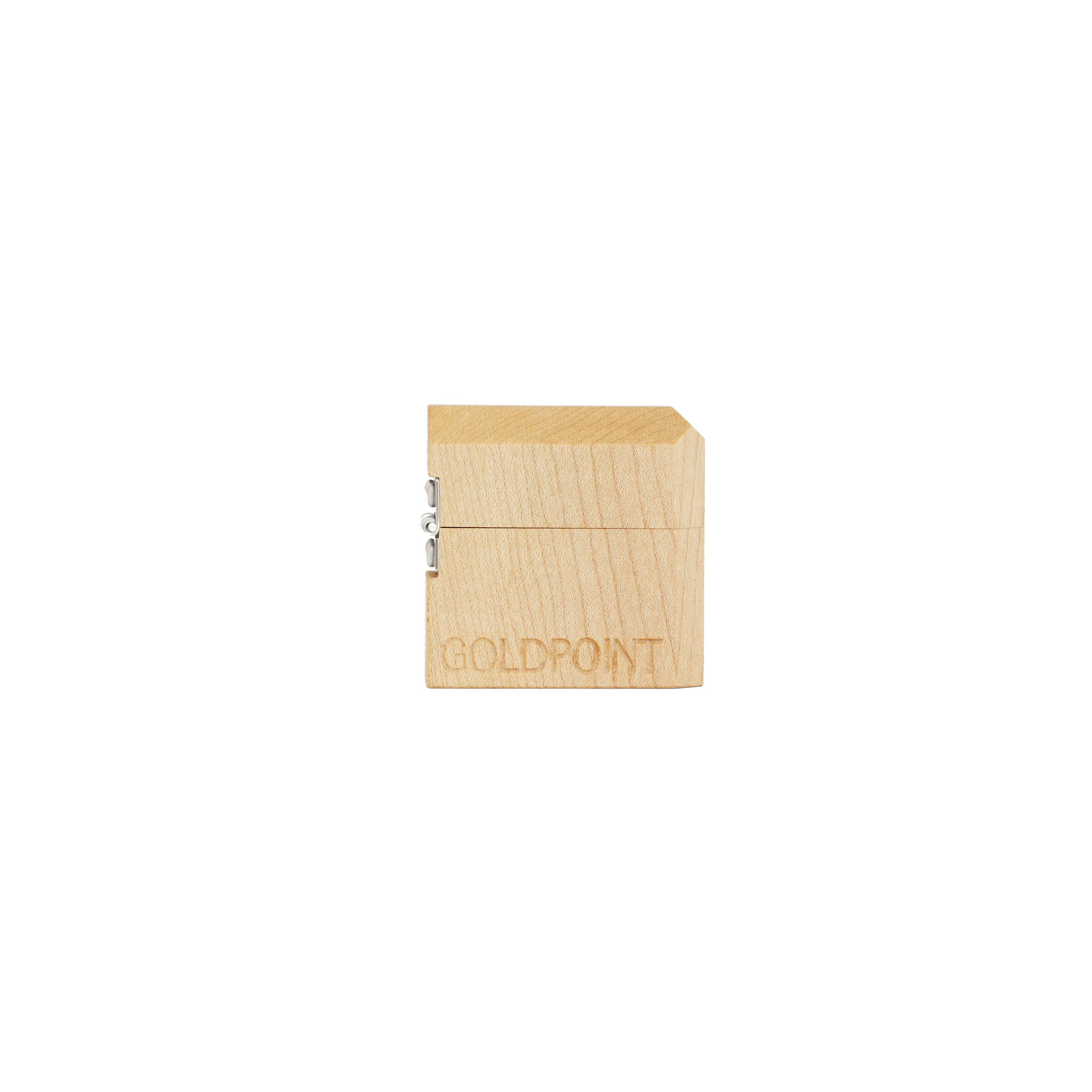 Pocket Ring Box / Natural Wood by Goldpoint