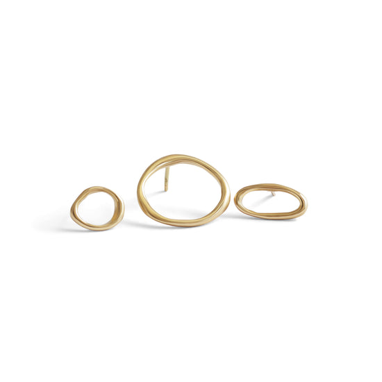 Amorphous Earring / Large Circle by Goldpoint