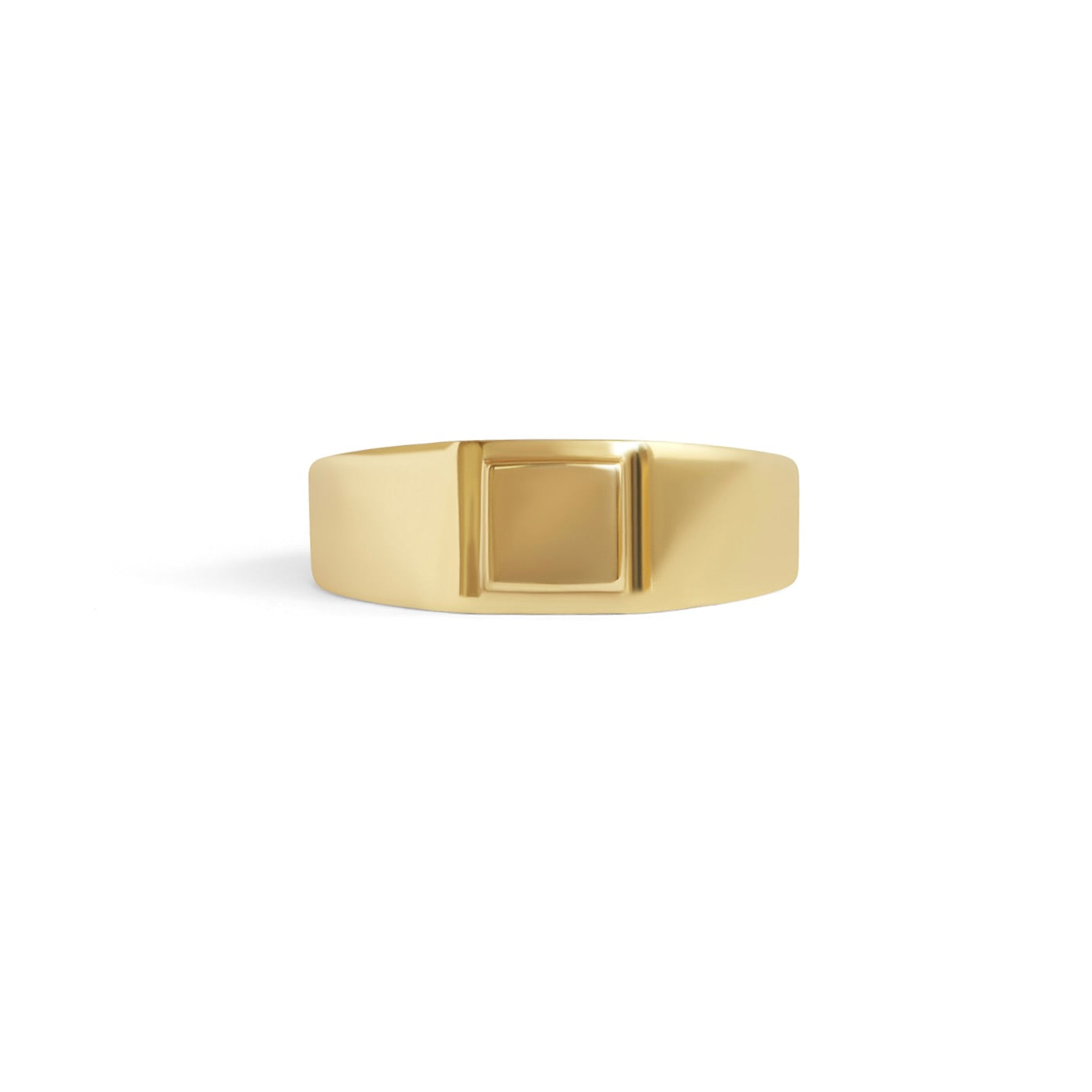 Step Signet Ring / Small Square